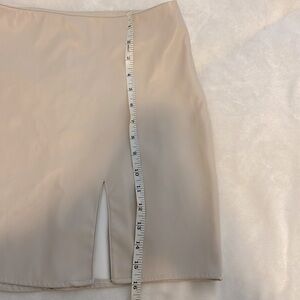 Medium leather skirt